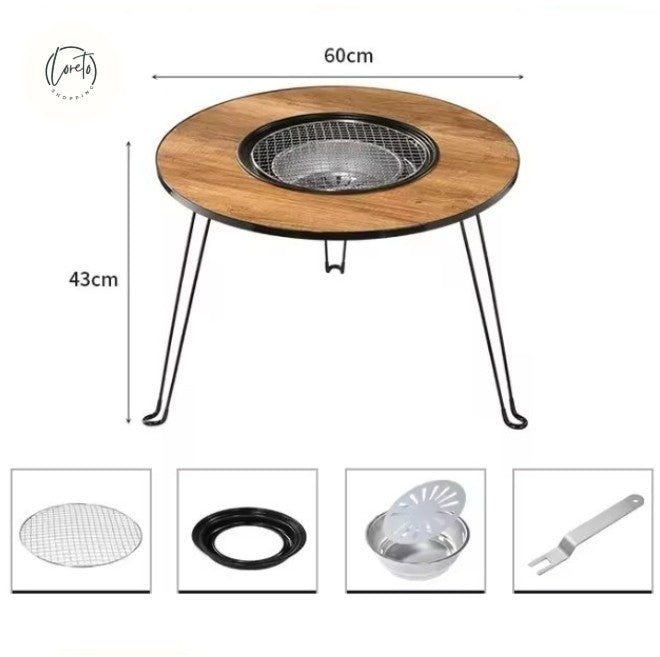 MESA PLEGABLE CON PARRILLA GRILLMASTER | Donde nacen los mejores momentos