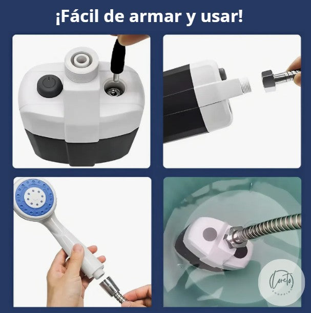 DUCHA PORTÁTIL CLEANSHOWER | Ducha todos los días, incluso sin luz