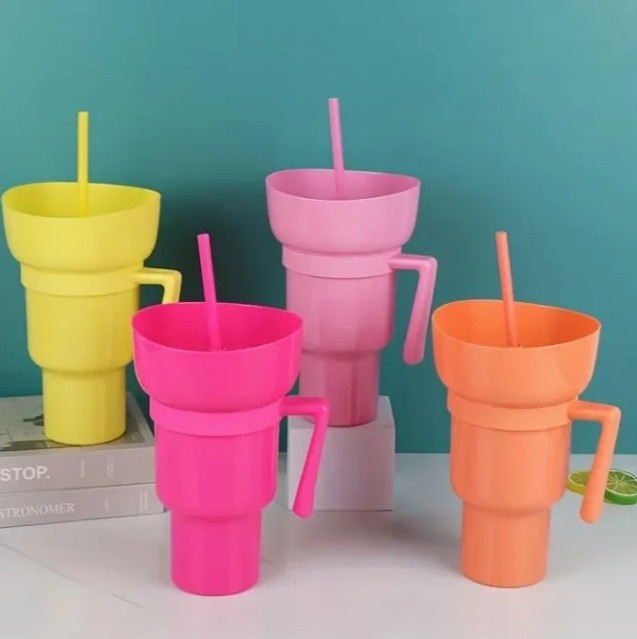 PACK 2 VASOS SNACK HAPPYMIX 950 ML | Entretención para los más pequeños