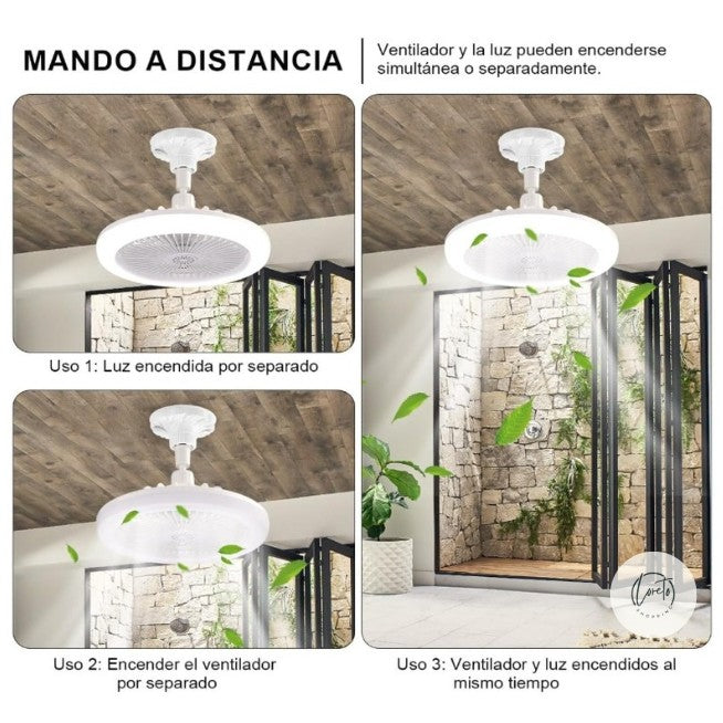 VENTILADOR CON LUZ LED FRESHLIGHT | Tu casa más agradable, fresca y bien iluminada