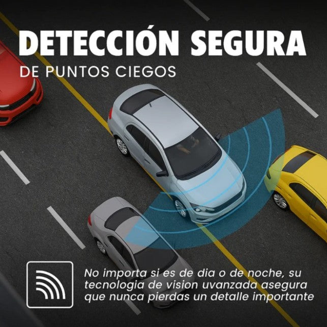 ESPEJO RETROVISOR CON CÁMARA FRONTAL Y TRASERA | Seguridad, tecnología y control total en tu auto.