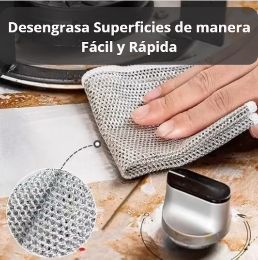 SET PAÑOS DE ALUMINIO (5 UNIDADES) | LIMPIA TU COCINA EN MINUTOS
