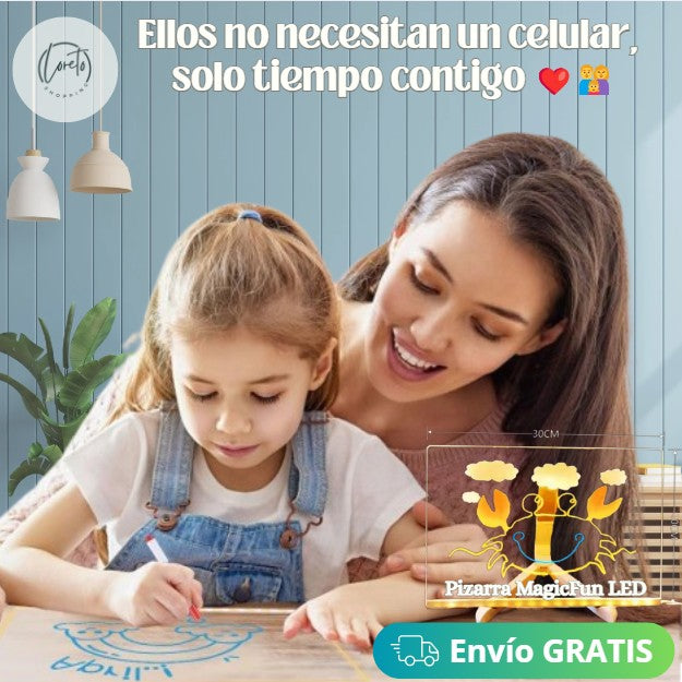 PIZARRA MAGICFUN LED | Más que dibujos, es tiempo de calidad