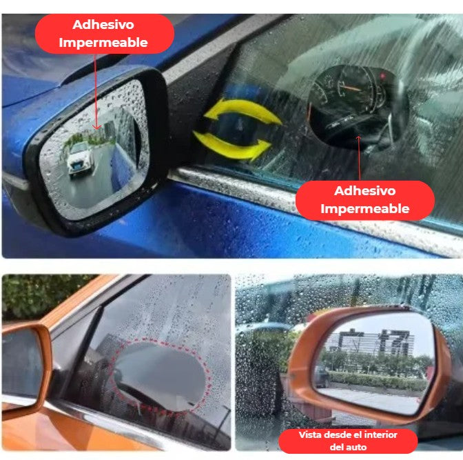 LÁMINA IMPERMEABLE PARA ESPEJOS RETROVISORES | MEJORA LA VISIBILIDAD Y CONDUCE SEGURO