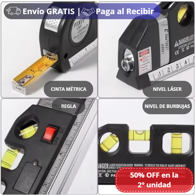 NIVEL LÁSER MULTIFUNCIÓN | PRÁCTICA HERRAMIENTA PARA ARREGLAR TU HOGAR
