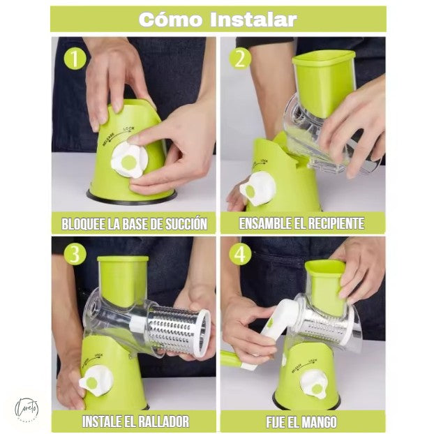 RALLADOR 3 EN 1 EASYCOOK | Cocina con seguridad, rapidez y precisión