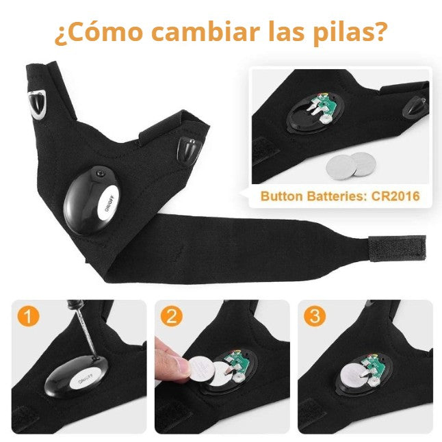 PACK 2 PARES DE GUANTES ILUMIPRO CON LUZ LED | Trabajo eficiente con manos libres