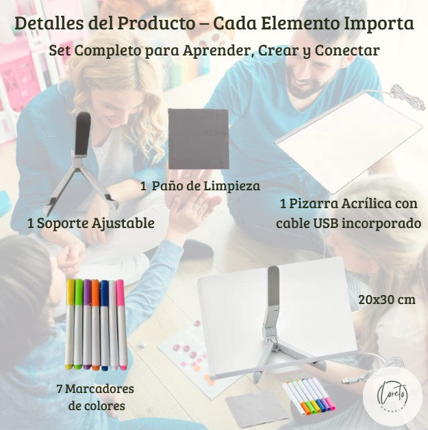 PIZARRA MAGICFUN LED | Más que dibujos, es tiempo de calidad