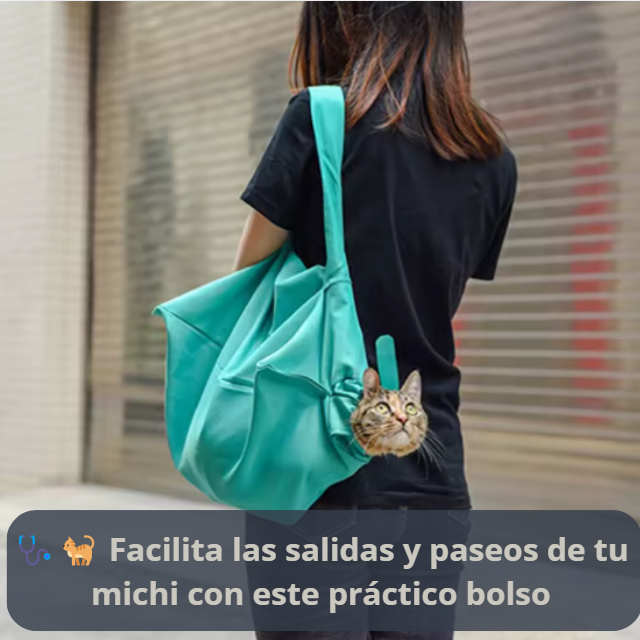 BOLSO DE TRANSPORTE PARA GATOS | LLEVA A TU COMPAÑERO CON  FACILIDAD | Color sujeto a disponibilidad de stock