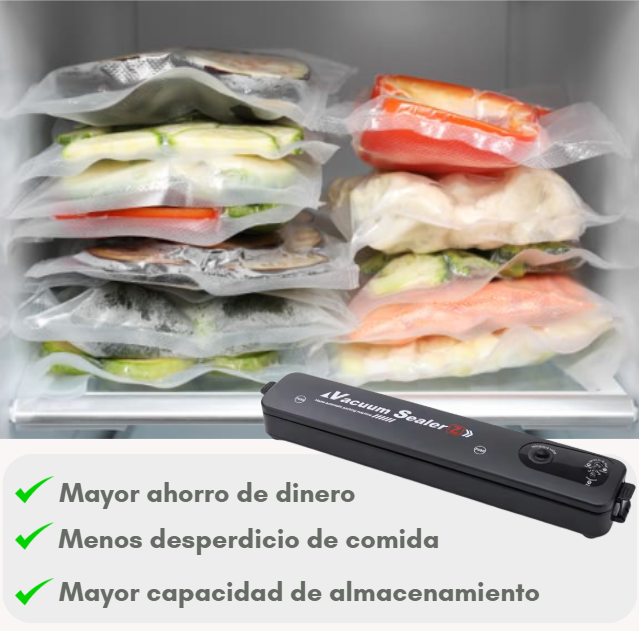 PACK 2 ROLLOS DE 5 MT x 28 CM | COMPLEMENTO IDEAL PARA TU SELLADORA AL VACÍO