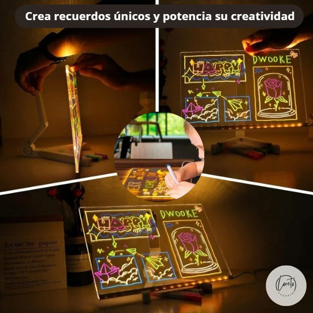 PIZARRA MAGICFUN LED | Más que dibujos, es tiempo de calidad