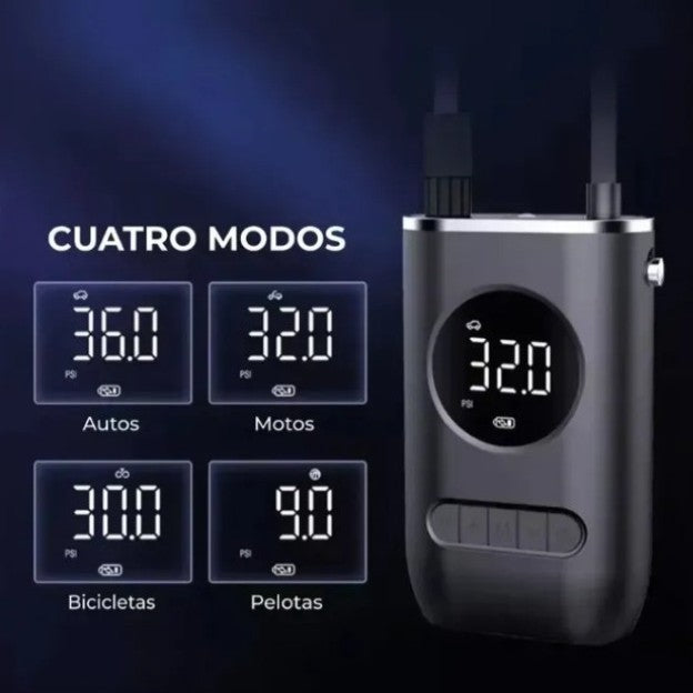 INFLADOR-COMPRESOR MULTIPROPÓSITO SOLUXPRO | Rapidez y seguridad a tu alcance