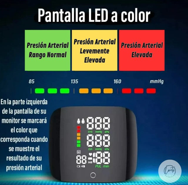 MONITOR DIGITAL DE PRESIÓN ARTERIAL PARA MUÑECA| Control práctico y rápido sin salir de casa
