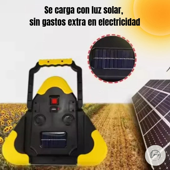 LUZ DE ADVERTENCIA LED CON CARGA SOLAR 🚗🚧 | No estar preparado es arriesgarte
