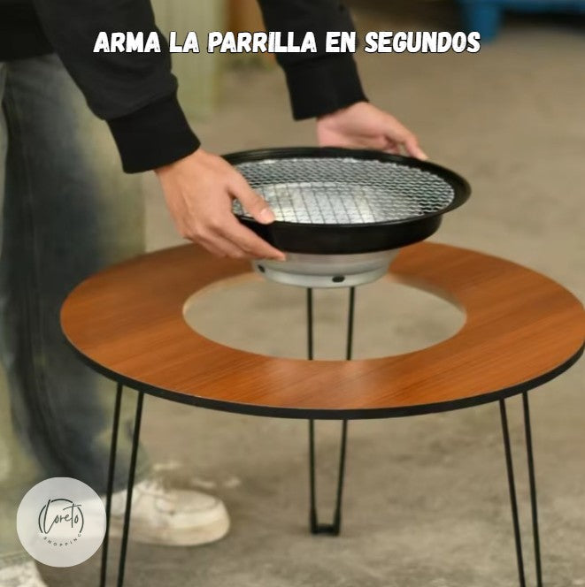 MESA PLEGABLE CON PARRILLA GRILLMASTER | Donde nacen los mejores momentos