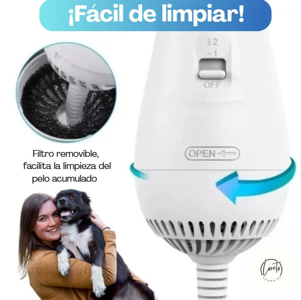 CEPILLO SECADOR PETDRY 2 EN 1 | Cuida y regalonea a tu mascota como se merece