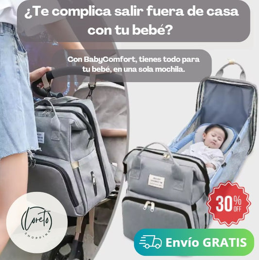 MOCHILA BABYCOMFORT | Todo lo que el bebé necesita al alcance de una mochila