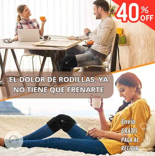 RODILLERA TÉRMICA ALIVIORÁPIDO CON CARGA USB | Calor y alivio en segundos