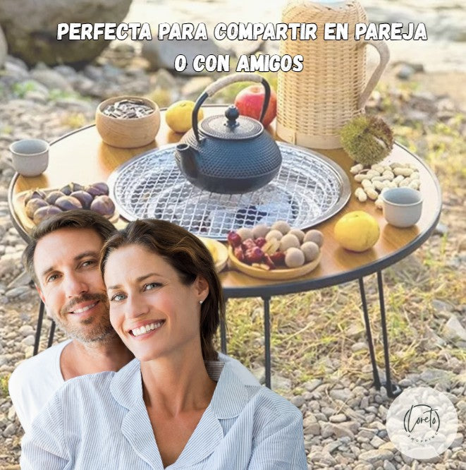 MESA PLEGABLE CON PARRILLA GRILLMASTER | Donde nacen los mejores momentos