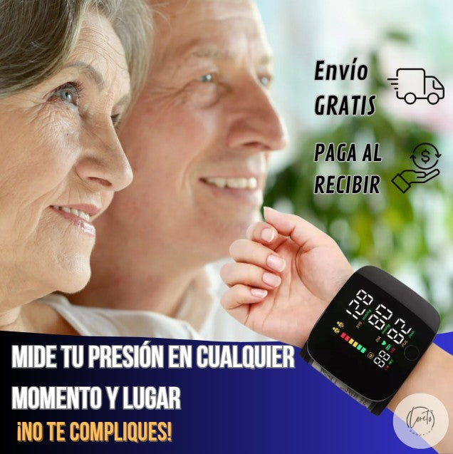 MONITOR DIGITAL DE PRESIÓN ARTERIAL PARA MUÑECA| Control práctico y rápido sin salir de casa