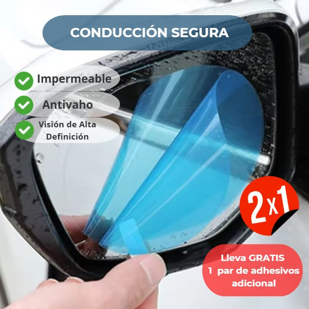 LÁMINA IMPERMEABLE PARA ESPEJOS RETROVISORES | MEJORA LA VISIBILIDAD Y CONDUCE SEGURO